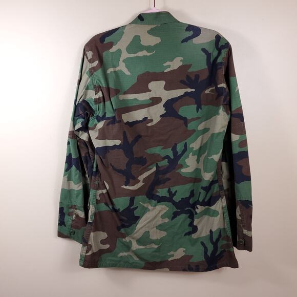 Army Hot Weather Combat Coat in Woodland Camo Size S Long - Picture 7 of 10